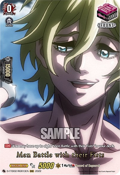 Image for Men Battle with their Fists (RGR) (D-TTD02: Record of Ragnarok) (D-TTD02/RGR13EN) - Cardfight Vanguard