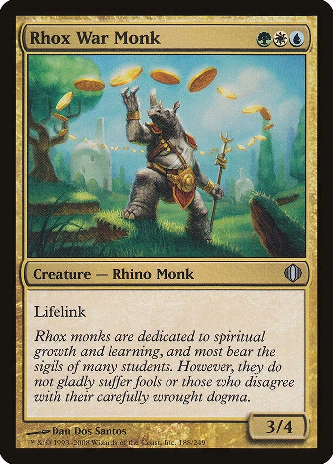 Image for Rhox War Monk (Shards of Alara) (188) - Magic: The Gathering