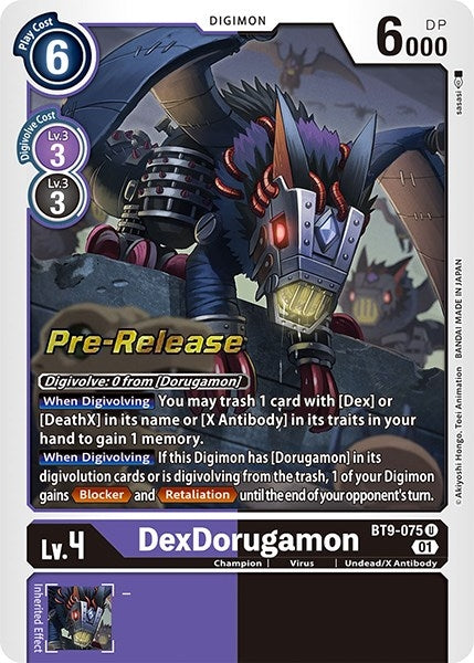 Image for DexDorugamon (BT09_PR) (BT9-075 U) - Digimon Card Game