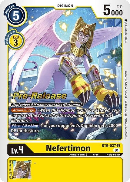 Image for Nefertimon (BT09_PR) (BT9-037 U) - Digimon Card Game