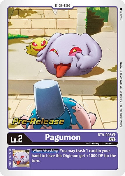Image for Pagumon (BT09_PR) (BT9-006 U) - Digimon Card Game