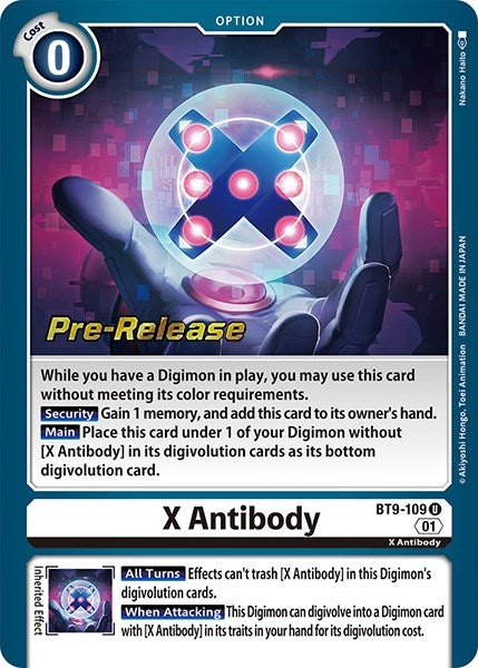 Image for X Antibody (BT09_PR) (BT9-109 U) - Digimon Card Game