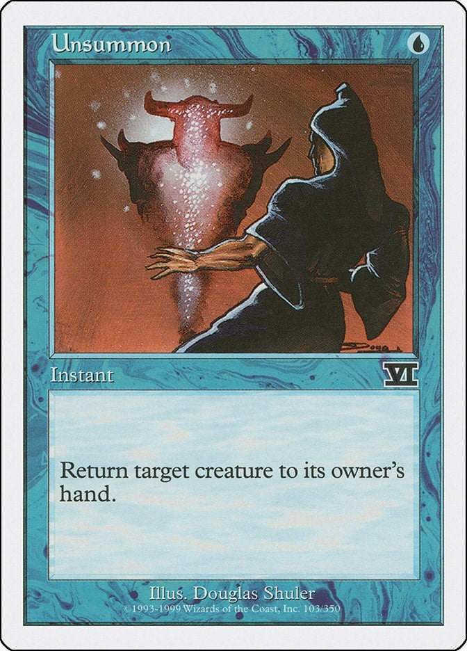 Image for Unsummon (Classic Sixth Edition) (103) - Magic: The Gathering