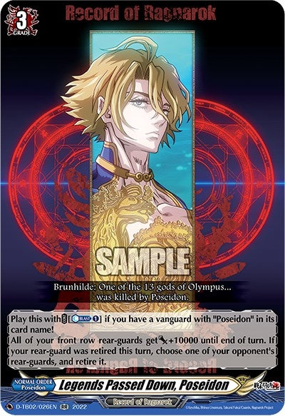Image for Legends Passed Down, Poseidon (D-TB02: Record of Ragnarok) (D-TB02/026EN) - Cardfight Vanguard