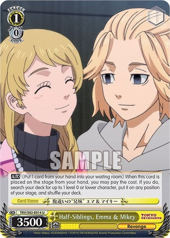 Image for Half-Siblings, Emma & Mikey (Tokyo Revengers) (TRV/S92-E014 U) - Weiss Schwarz