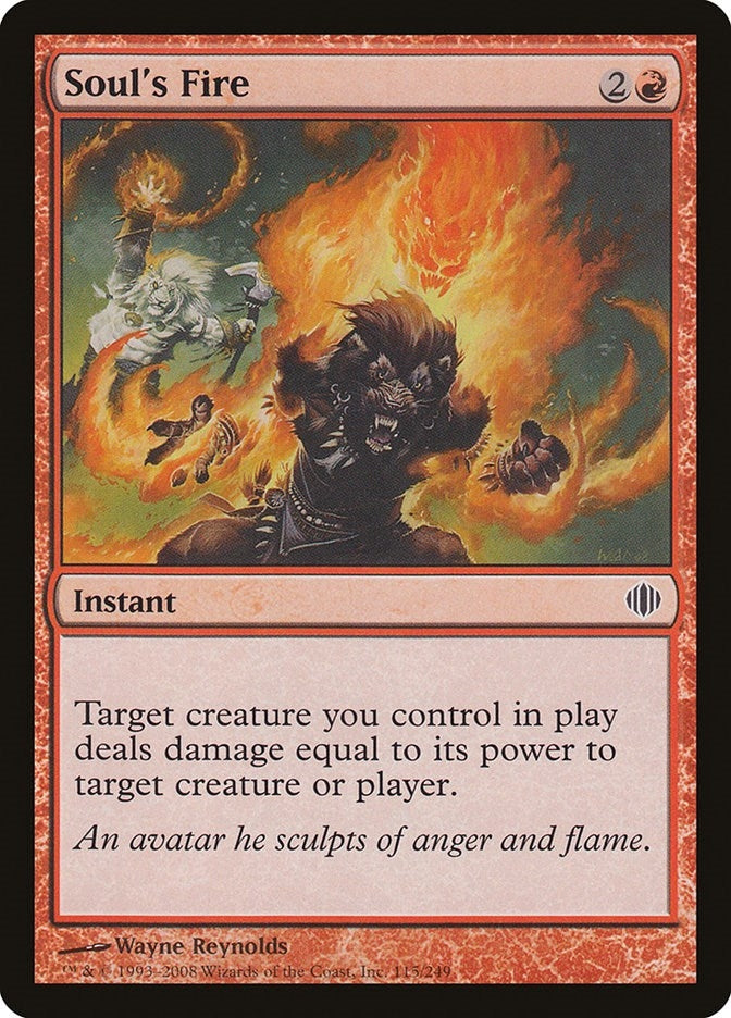 Image for Soul's Fire (Shards of Alara) (115) - Magic: The Gathering