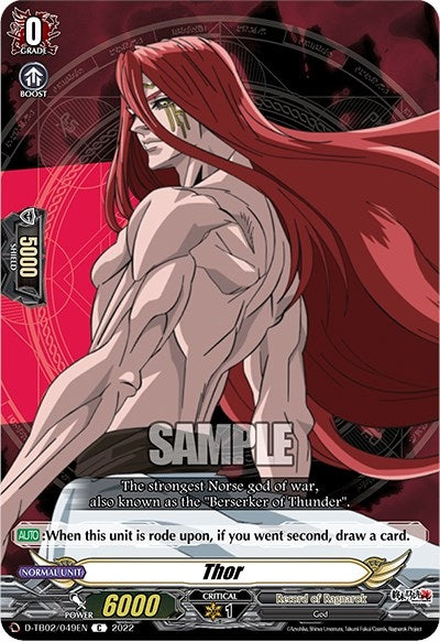 Image for Thor (D-TB02: Record of Ragnarok) (D-TB02/049EN) - Cardfight Vanguard