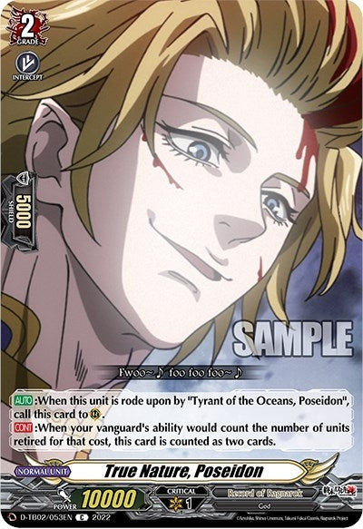 Image for True Nature, Poseidon (D-TB02: Record of Ragnarok) (D-TB02/053EN) - Cardfight Vanguard