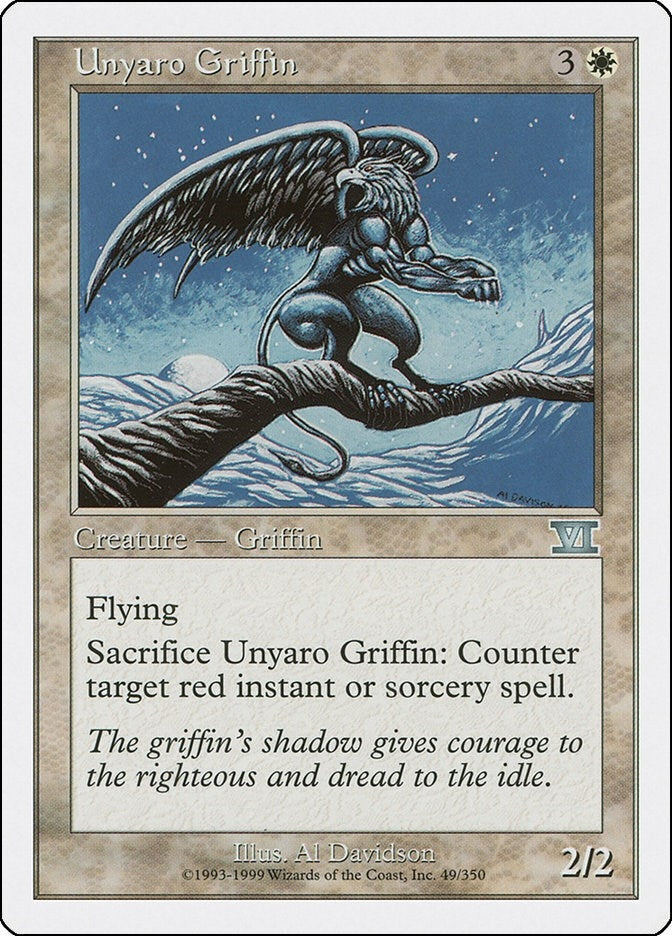 Image for Unyaro Griffin (Classic Sixth Edition) (49) - Magic: The Gathering