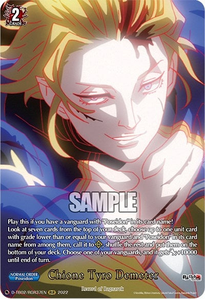 Image for Chione Tyro Demeter (RGR) (D-TB02: Record of Ragnarok) (D-TB02/RGR37EN) - Cardfight Vanguard