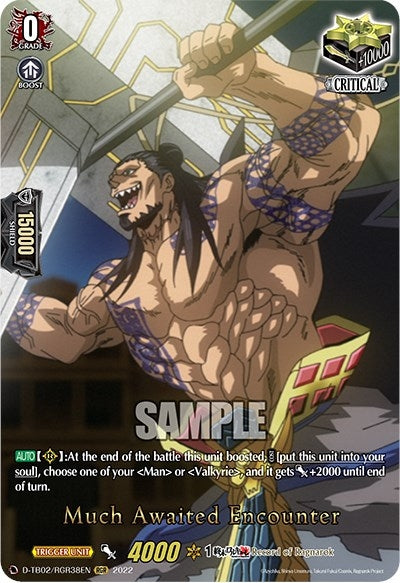 Image for Much Awaited Encounter (RGR) (38) (D-TB02: Record of Ragnarok) (D-TB02/RGR38EN) - Cardfight Vanguard