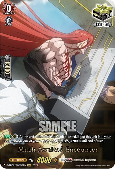 Image for Much Awaited Encounter (RGR) (39) (D-TB02: Record of Ragnarok) (D-TB02/RGR39EN) - Cardfight Vanguard