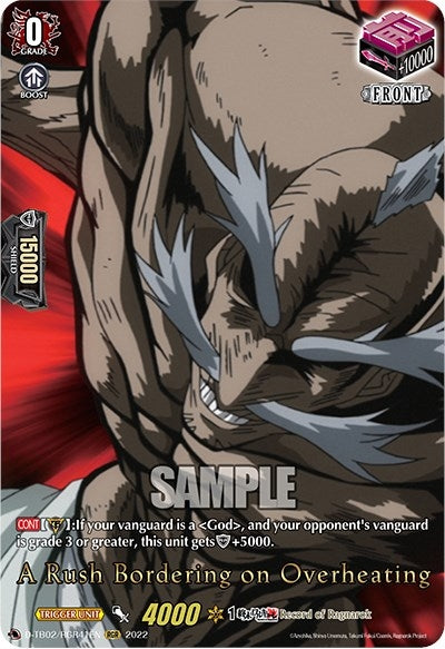 Image for A Rush Bordering on Overheating (RGR) (41) (D-TB02: Record of Ragnarok) (D-TB02/RGR41EN) - Cardfight Vanguard