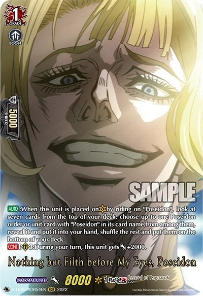 Image for Nothing but Filth before My Eyes, Poseidon (RGR) (D-TB02: Record of Ragnarok) (D-TB02/RGR54EN) - Cardfight Vanguard