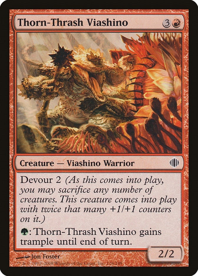 Image for Thorn-Thrash Viashino (Shards of Alara) (116) - Magic: The Gathering