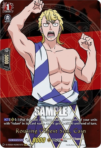 Image for Rousing Oldest Son, Cain (RGR) (D-TB02: Record of Ragnarok) (D-TB02/RGR61EN) - Cardfight Vanguard