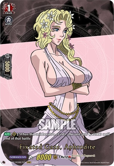 Image for Fixated Gaze, Aphrodite (RGR) (D-TB02: Record of Ragnarok) (D-TB02/RGR67EN) - Cardfight Vanguard