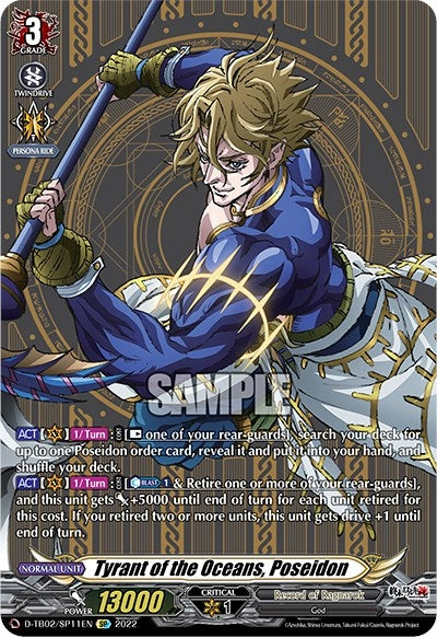 Image for Tyrant of the Oceans, Poseidon (SP) (D-TB02: Record of Ragnarok) (D-TB02/SP11EN) - Cardfight Vanguard