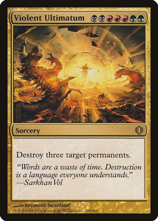 Image for Violent Ultimatum (Shards of Alara) (206) - Magic: The Gathering