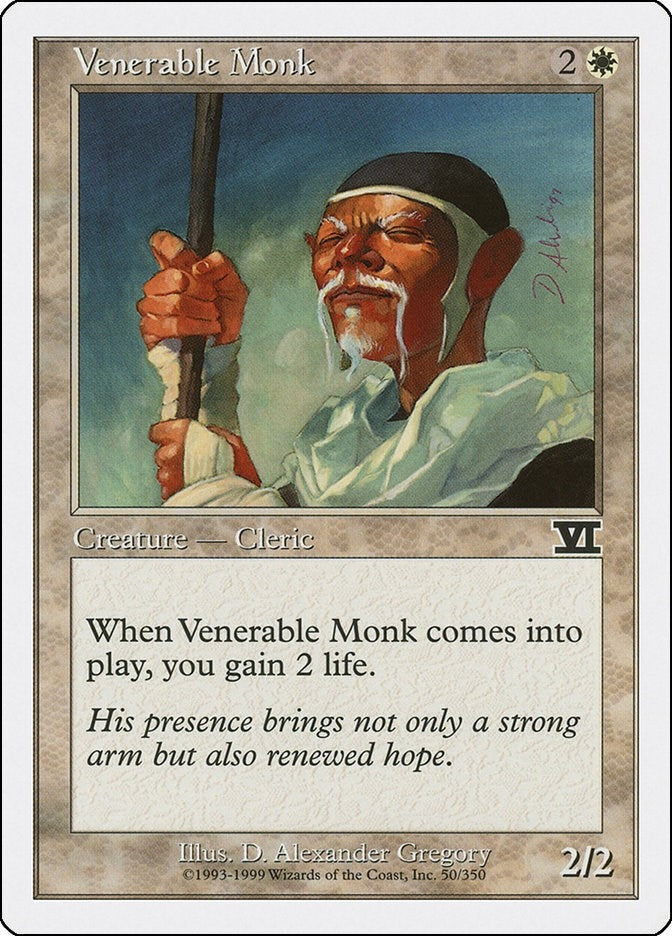 Image for Venerable Monk (Classic Sixth Edition) (50) - Magic: The Gathering