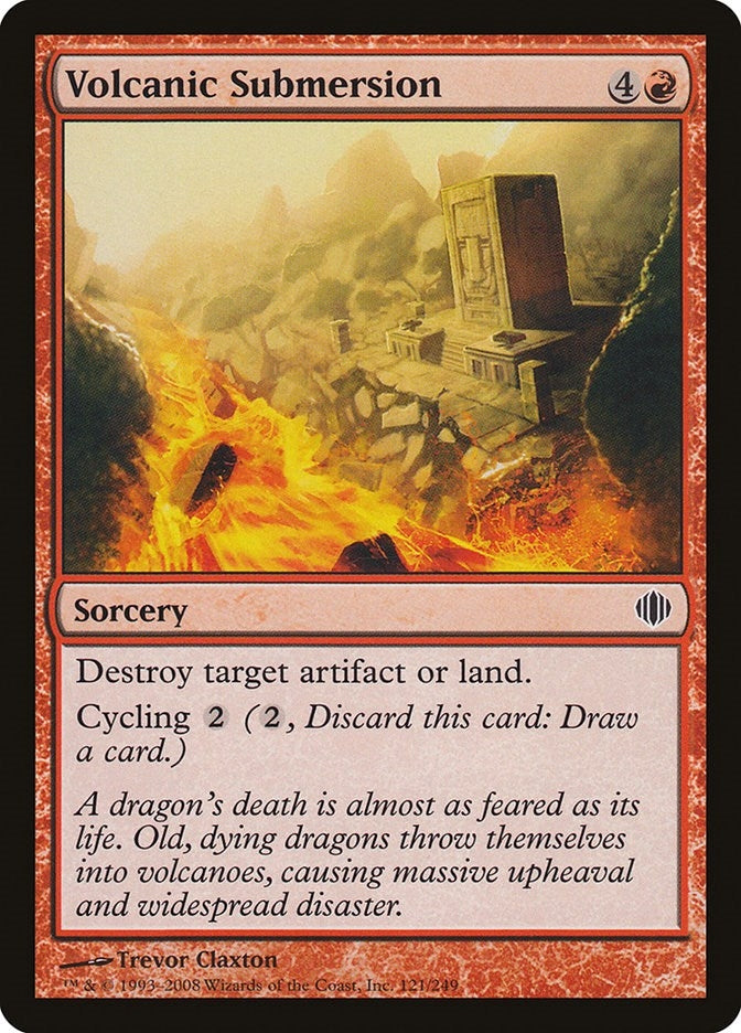 Image for Volcanic Submersion (Shards of Alara) (121) - Magic: The Gathering