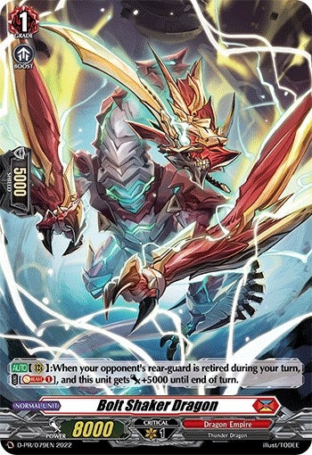Image for Bolt Shaker Dragon (Foil) (D Promo Cards) (D-PR/079EN) - Cardfight Vanguard