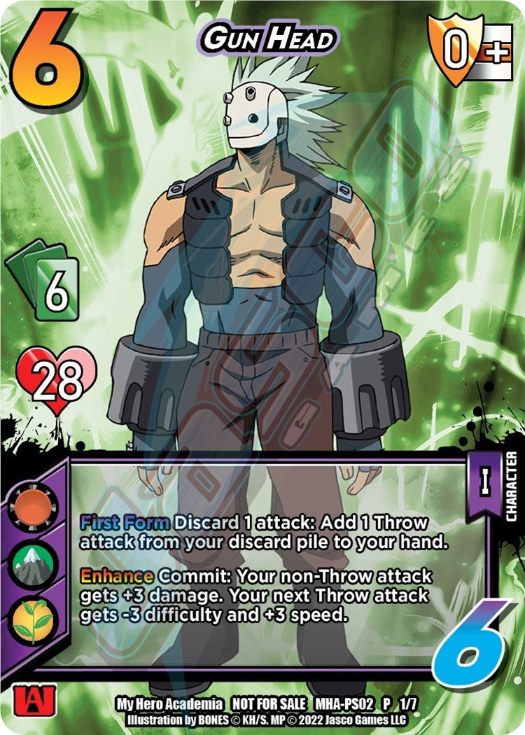 Image for Gun Head (Provisional Showdown 2) (UniVersus: My Hero Academia Promo Cards) (MHA-PS02 P 1/7) - UniVersus