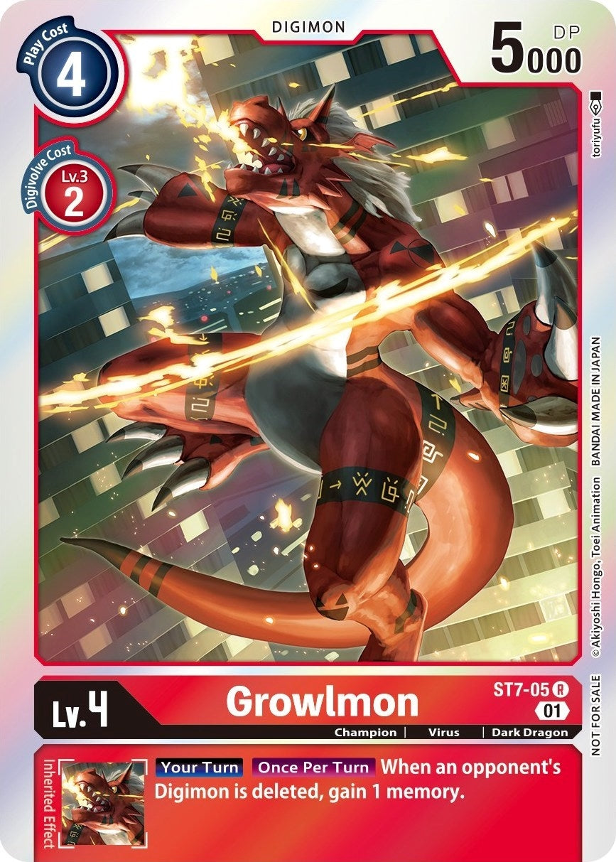 Image for Growlmon (Gen Con 2022) (ST-7) (ST7-05 R) - Digimon Card Game