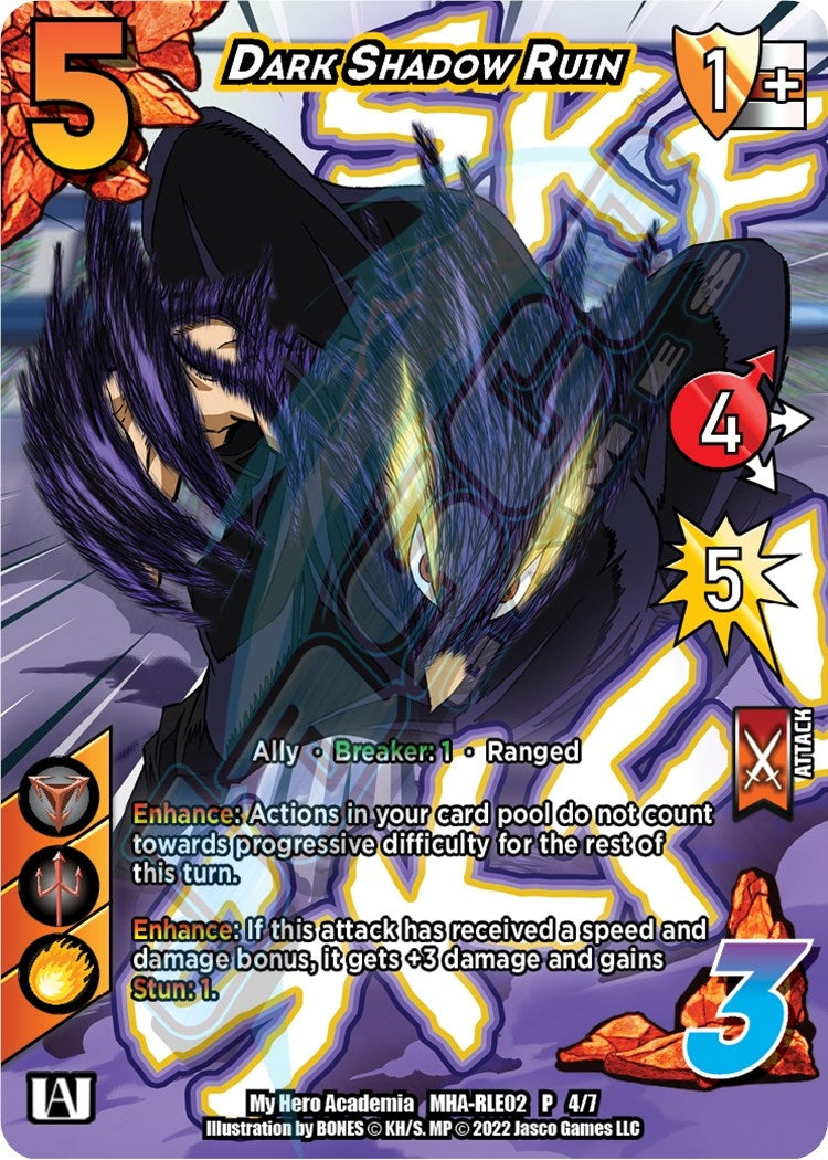 Image for Dark Shadow Ruin (Regional License Exam 2022) (UniVersus: My Hero Academia Promo Cards) (MHA-RLE02 P 4/7) - UniVersus