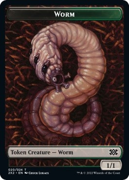 Image for Worm // Soldier Double-Sided Token (Double Masters 2022) (20 // 7) - Magic: The Gathering