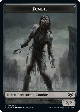 Image for Zombie // Phyrexian Golem Double-Sided Token (Double Masters 2022) (12 // 21) - Magic: The Gathering