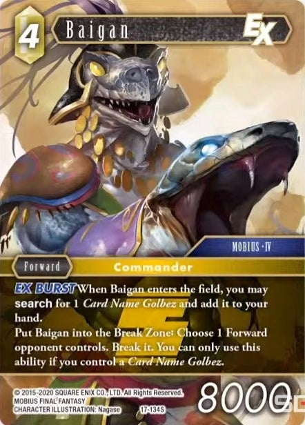 Image for Baigan EX (Rebellion's Call) (17-134S) - Final Fantasy TCG