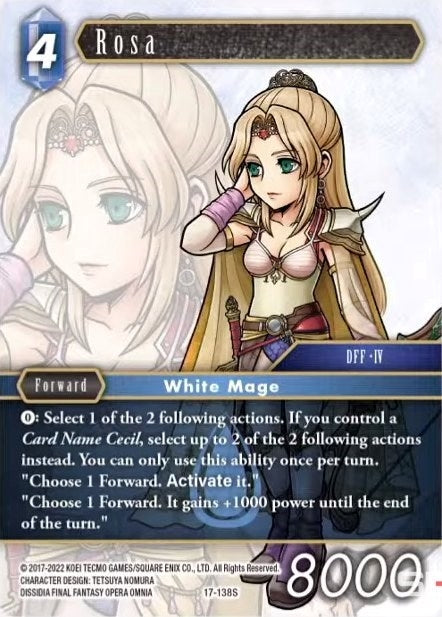 Image for Rosa (Rebellion's Call) (17-138S) - Final Fantasy TCG