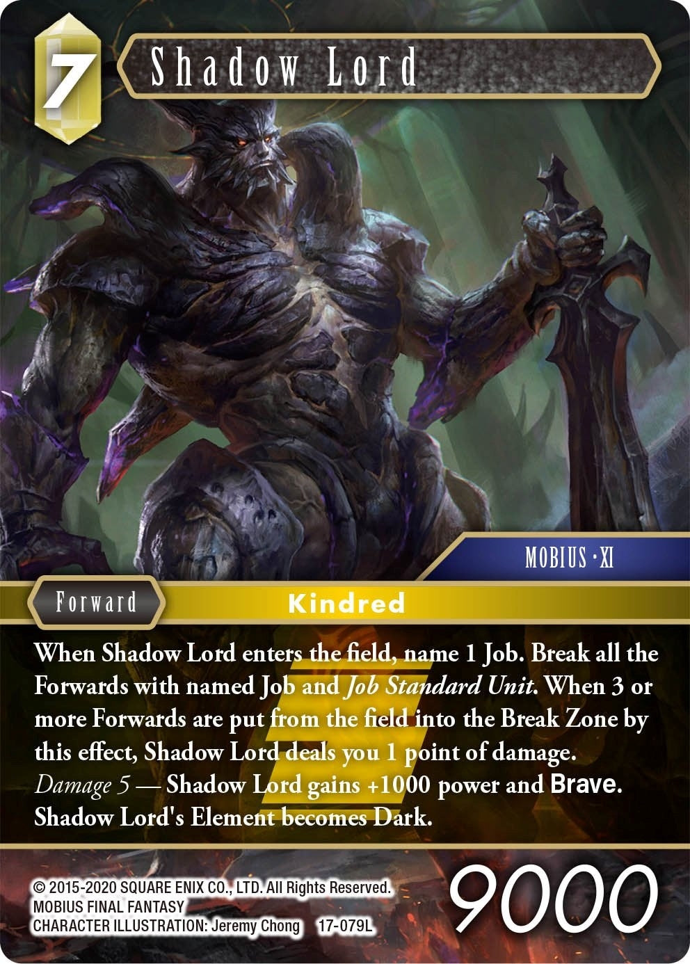 Image for Shadow Lord (Rebellion's Call) (17-079L) - Final Fantasy TCG