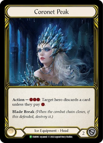 Image for Coronet Peak (Golden) - FAB086 (Flesh and Blood: Promo Cards) (FAB086) - Flesh and Blood TCG