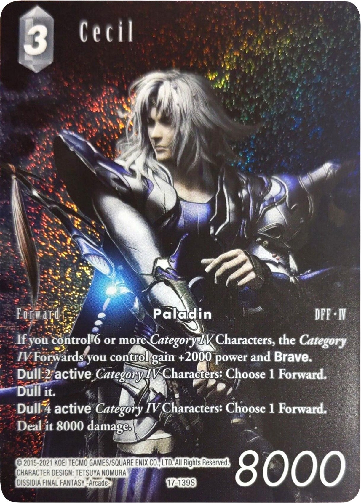 Image for Cecil (Full Art) (Rebellion's Call) (17-139S) - Final Fantasy TCG