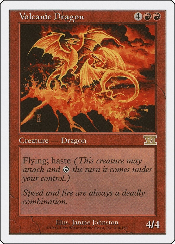 Image for Volcanic Dragon (Classic Sixth Edition) (214) - Magic: The Gathering