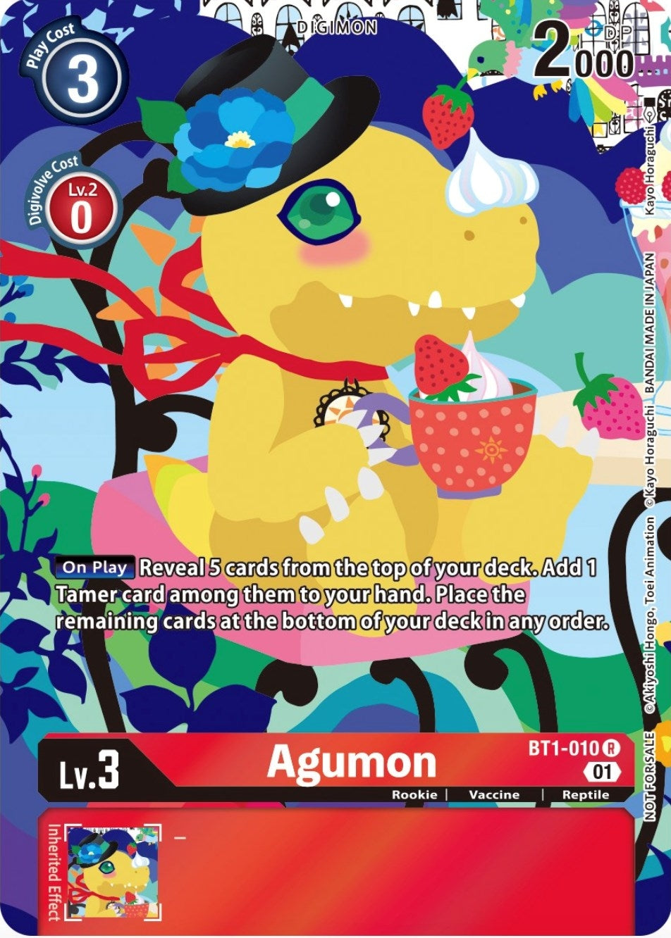 Image for Agumon - BT1-010 (Tamer's Card Set 2 Floral Fun) (BT01-03A) (BT1-010 R) - Digimon Card Game