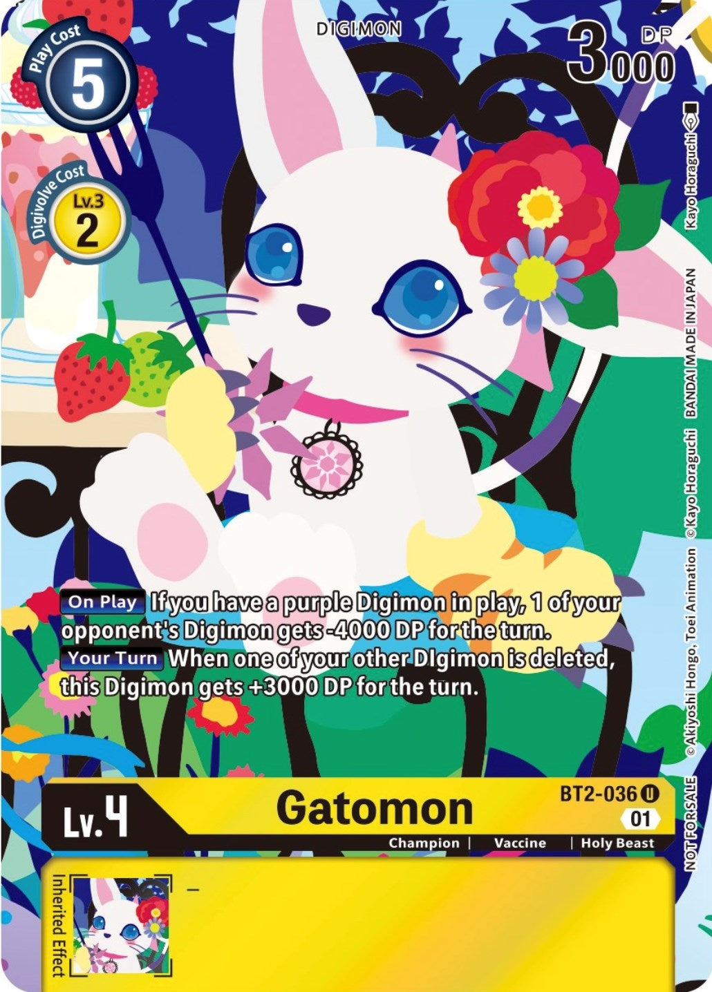 Image for Gatomon - BT2-036 (Tamer's Card Set 2 Floral Fun) (BT01-03A) (BT2-036 U) - Digimon Card Game