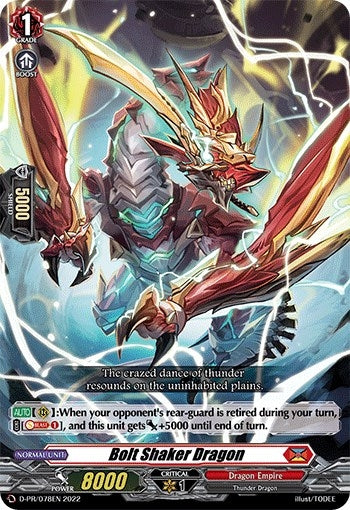 Image for Bolt Shaker Dragon (D Promo Cards) (D-PR/078EN) - Cardfight Vanguard