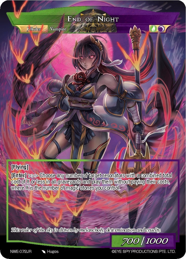 Image for Night of the Legendary Vampire // End of Night (A New World Emerges) (NWE-072 JR) - Force of Will