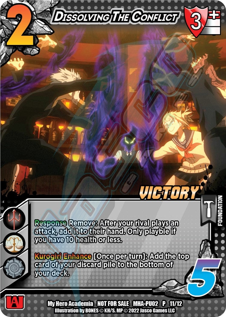 Image for Dissolving The Conflict (Plus Ultra Pack 2 Victory) (UniVersus: My Hero Academia Promo Cards) (MHA-PU02 P 11/12) - UniVersus