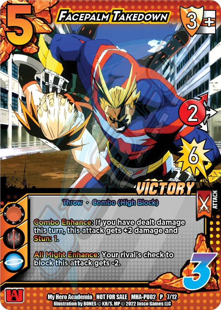 Image for Facepalm Takedown (Plus Ultra Pack 2 Victory) (UniVersus: My Hero Academia Promo Cards) (MHA-PU02 P 7/12) - UniVersus
