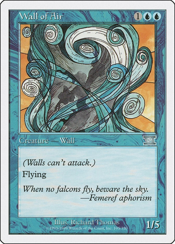 Image for Wall of Air (Classic Sixth Edition) (105) - Magic: The Gathering