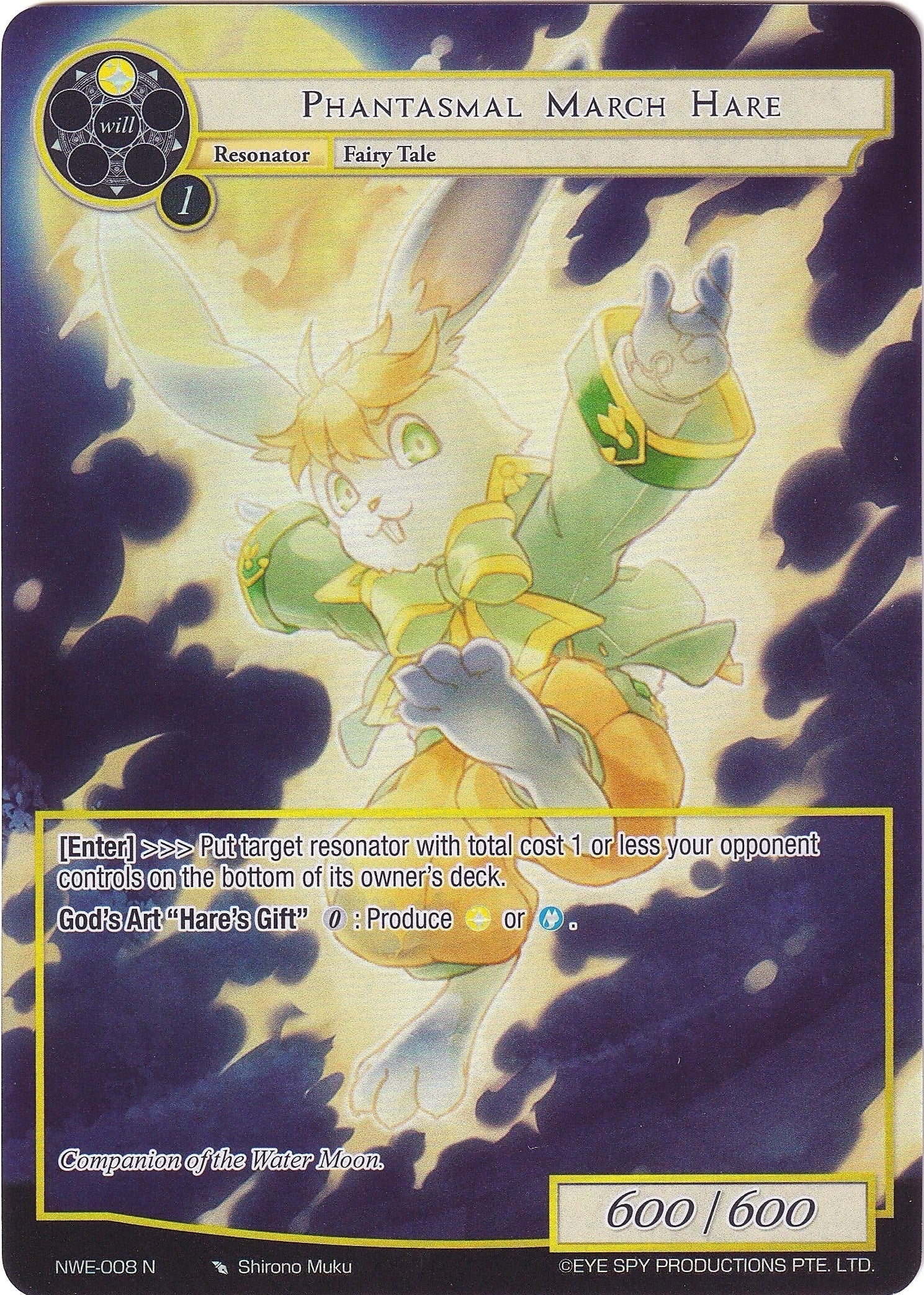 Image for Phantasmal March Hare (Full Art) (A New World Emerges) (NWE-008 N) - Force of Will