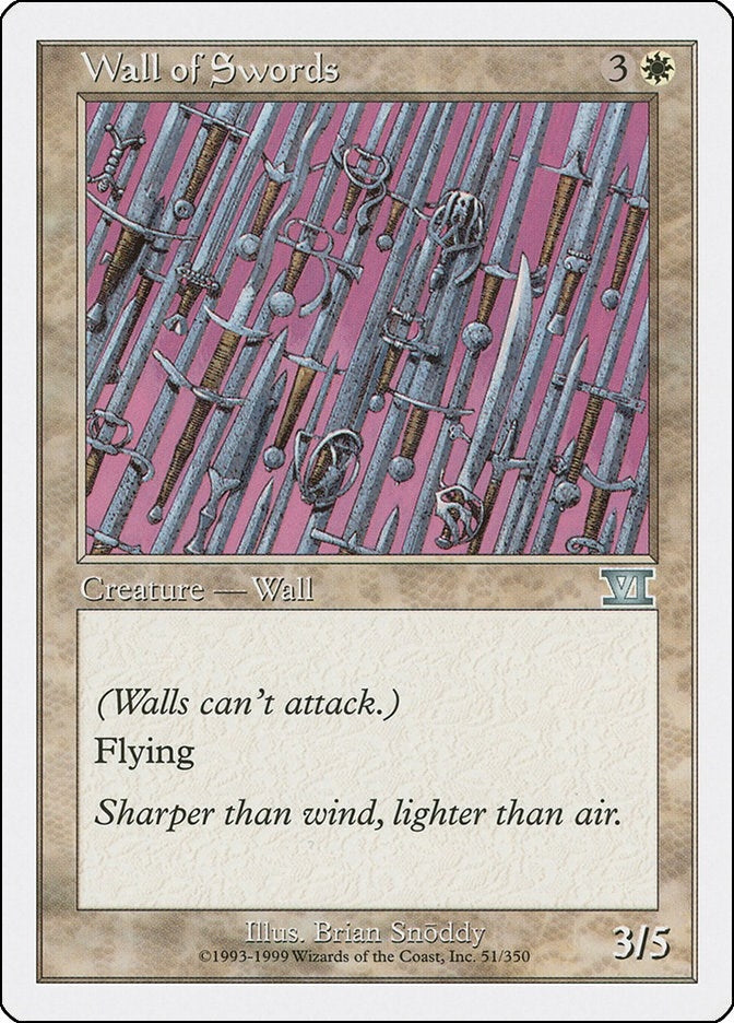 Image for Wall of Swords (Classic Sixth Edition) (51) - Magic: The Gathering