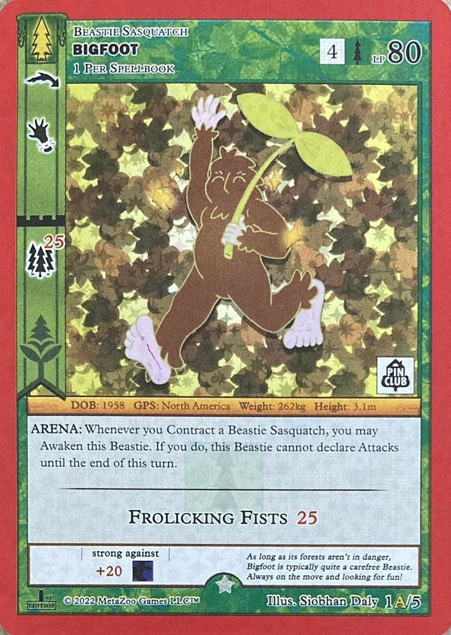 Image for Bigfoot -1A (Pin Club Wilderness Mystery Collection) (Miscellaneous Promos) (1A/5) - MetaZoo