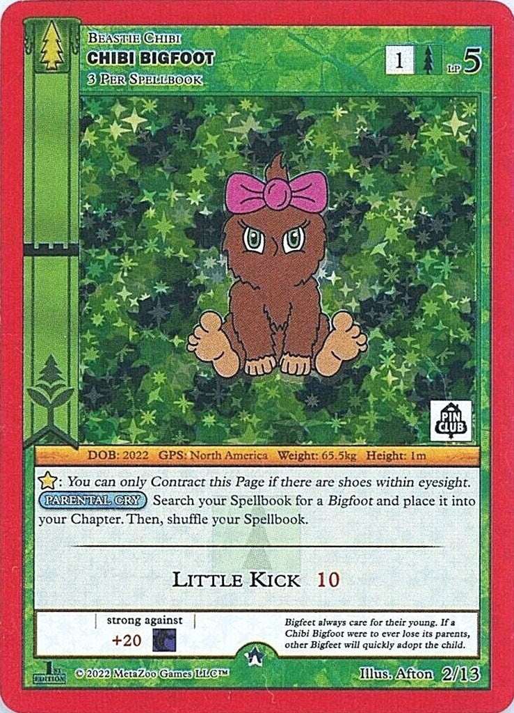 Image for Chibi Bigfoot (Pin Club Wilderness Mystery Collection) (Miscellaneous Promos) (2/13) - MetaZoo