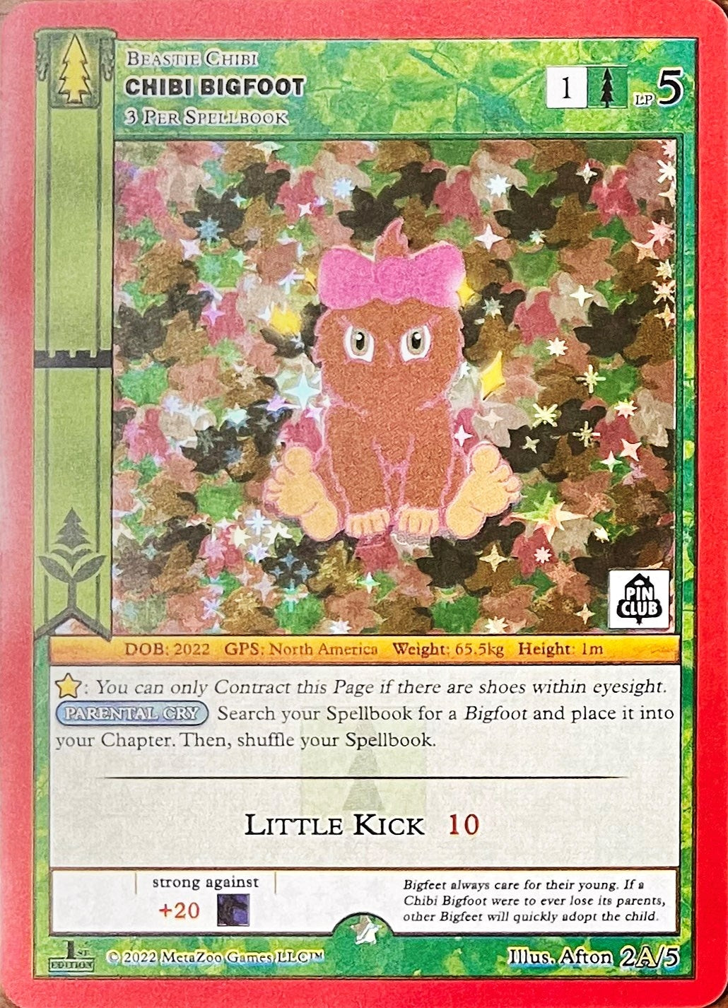 Image for Chibi Bigfoot - 2A (Pin Club Wilderness Mystery Collection) (Miscellaneous Promos) (2A/5) - MetaZoo