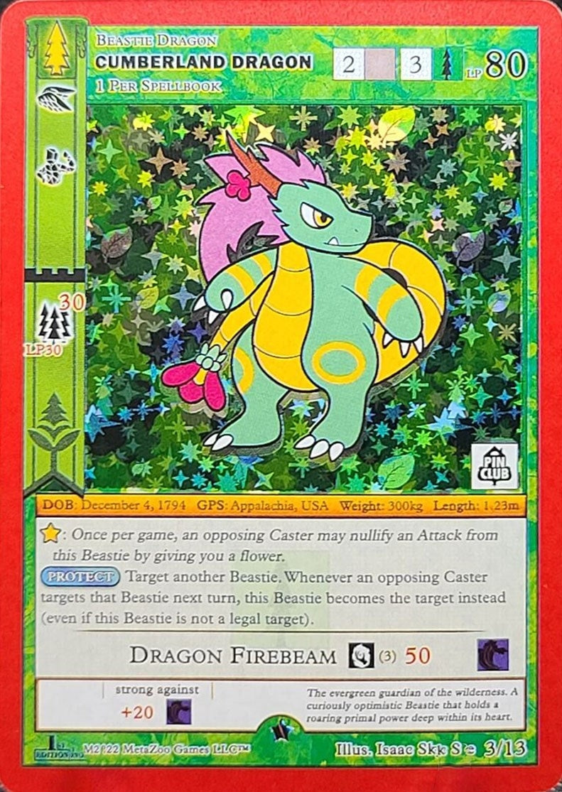 Image for Cumberland Dragon (Pin Club Wilderness Mystery Collection) (Miscellaneous Promos) (3/13) - MetaZoo